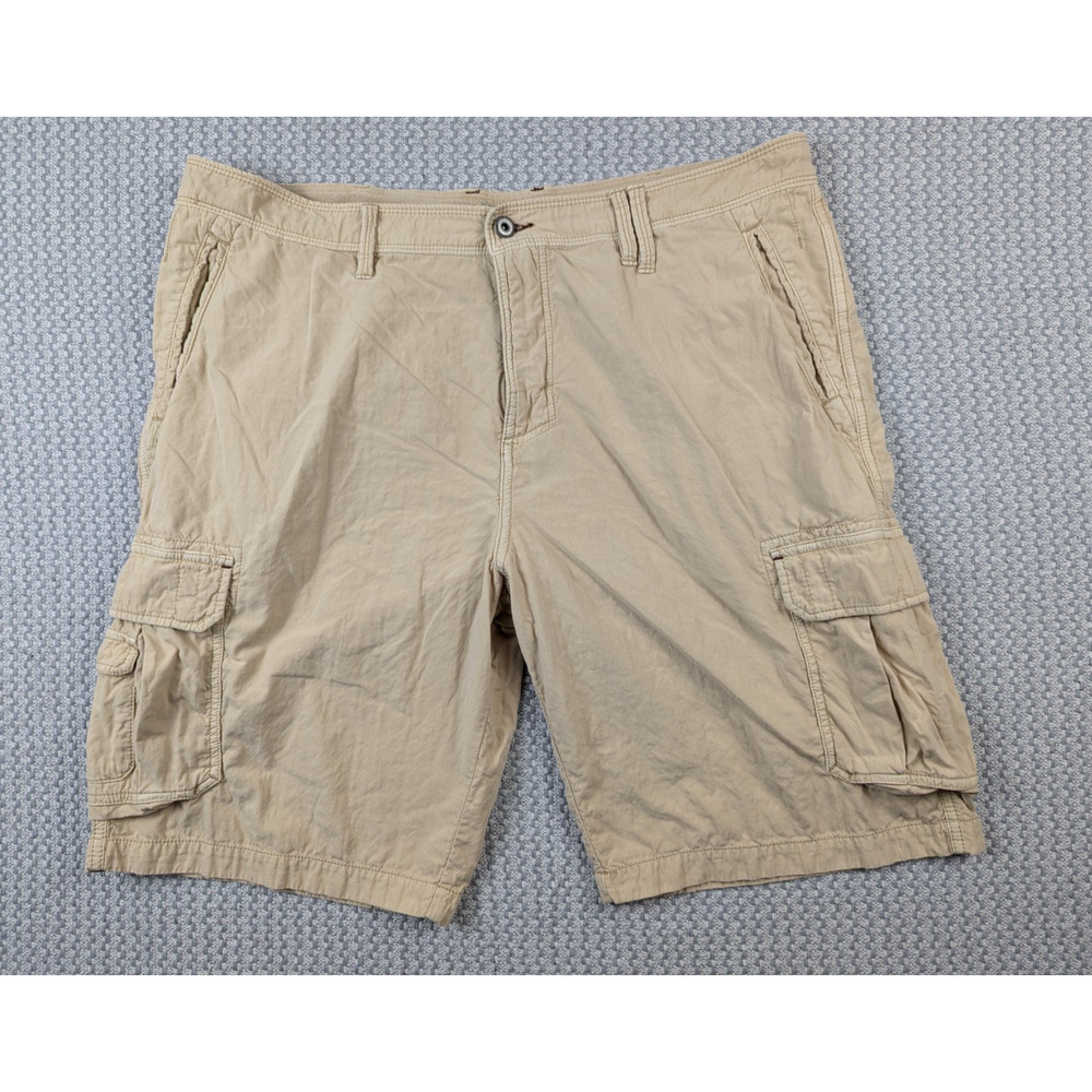 Tommy Bahama Shorts Mens Size 40 Khaki Beige Cargo Pockets 100% Cotton